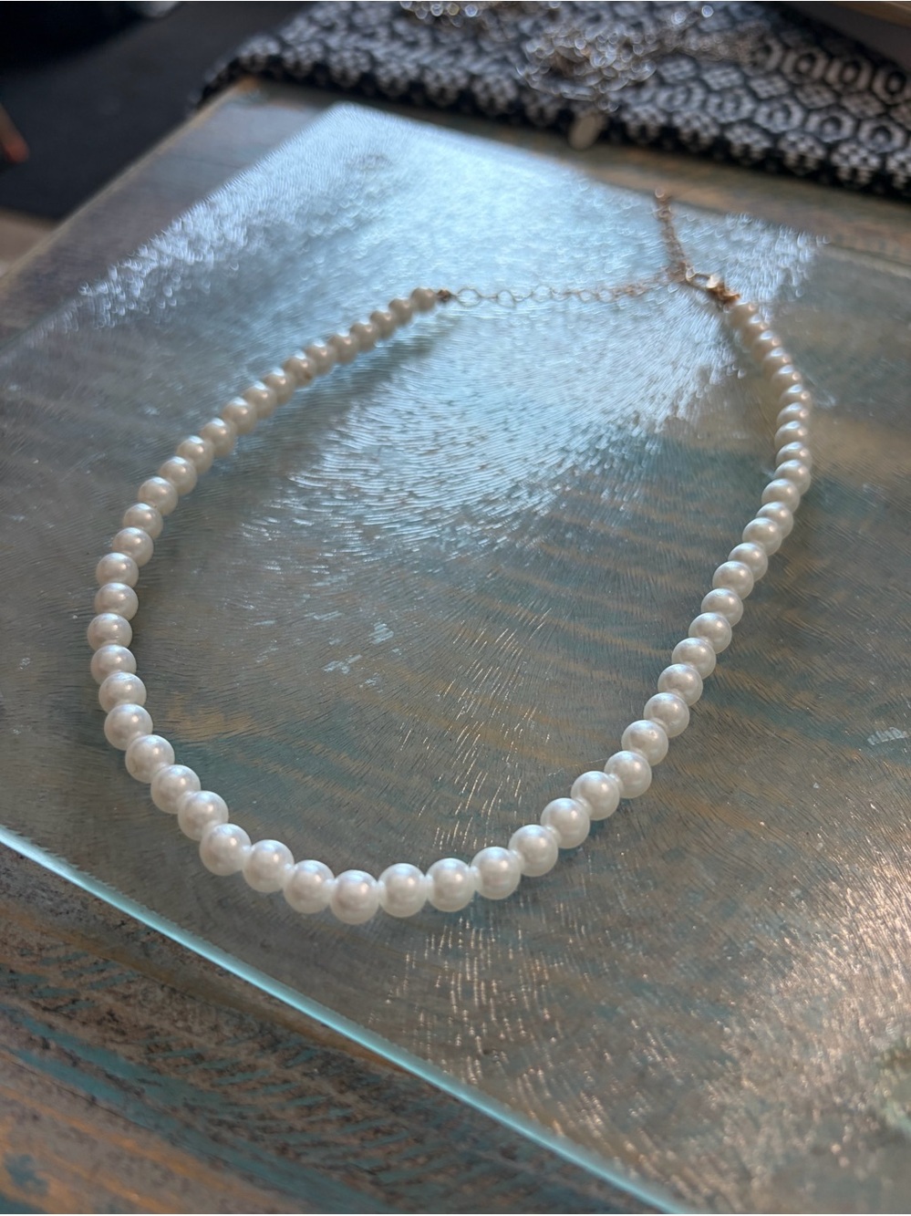 Classic White Faux Pearl Necklace - Unbranded Elegant Strand